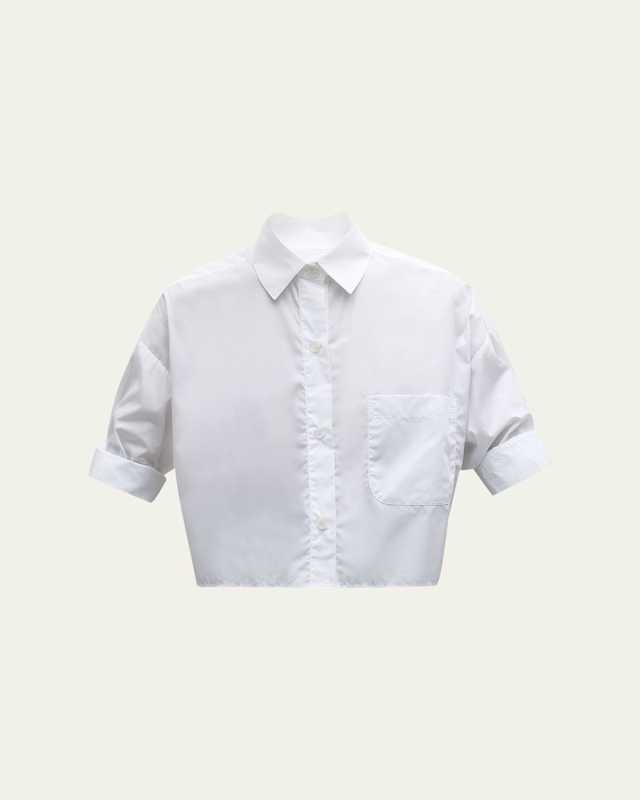 Next Ex Cropped Shirt in Superfine Cotton